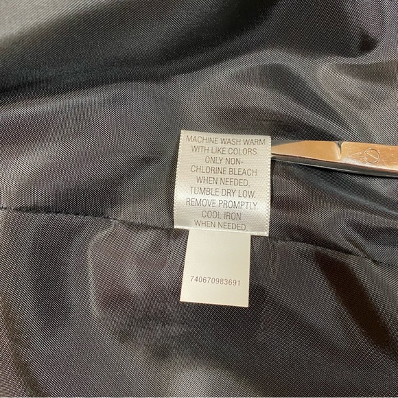 NWT Apt. 9 Women’s Black Pinstripe Blazer with Stretch Size 14 Lined Washable - Picture 13 of 16